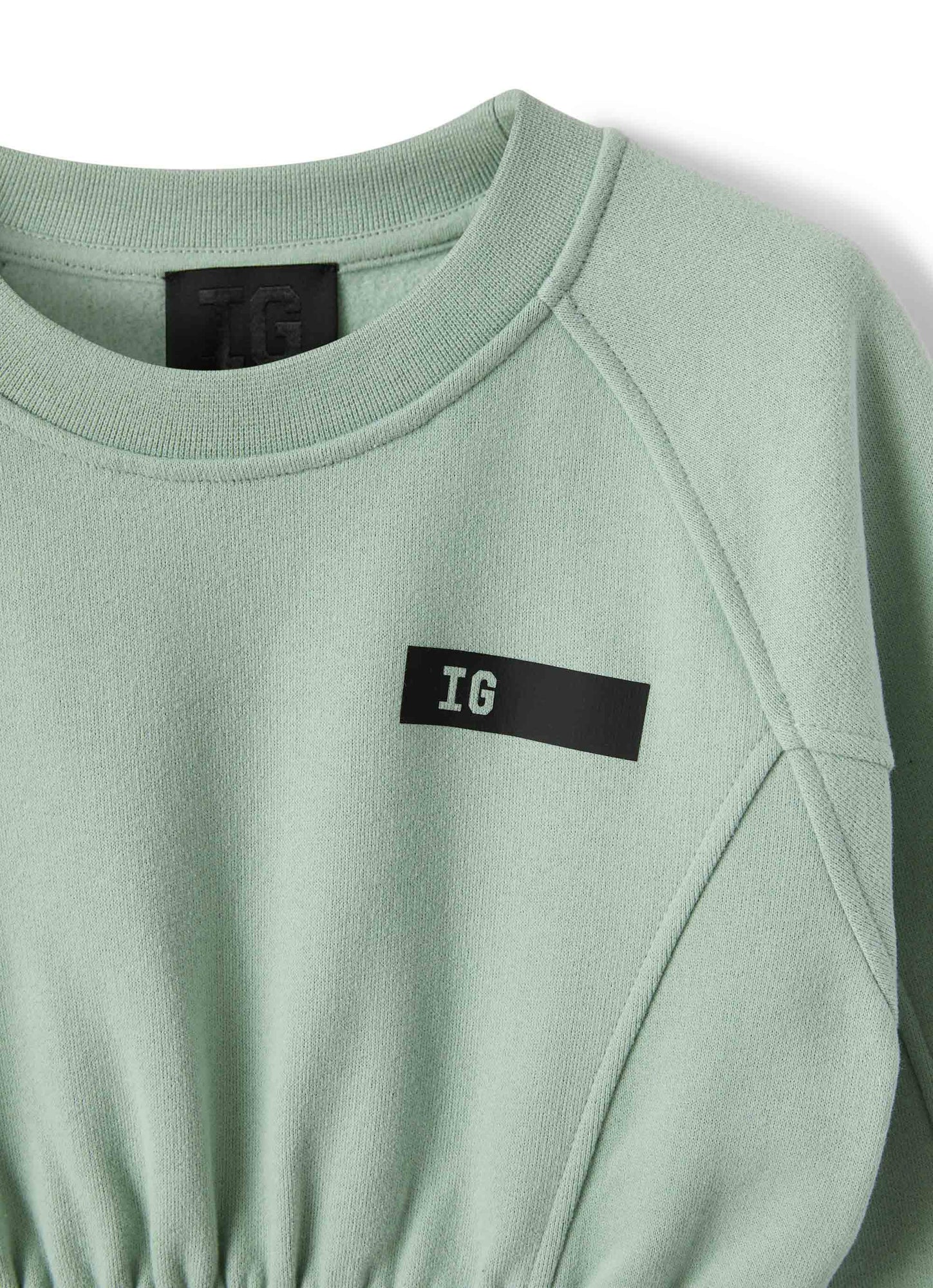 Girls | Fleece Dress with Drawstring | Lake