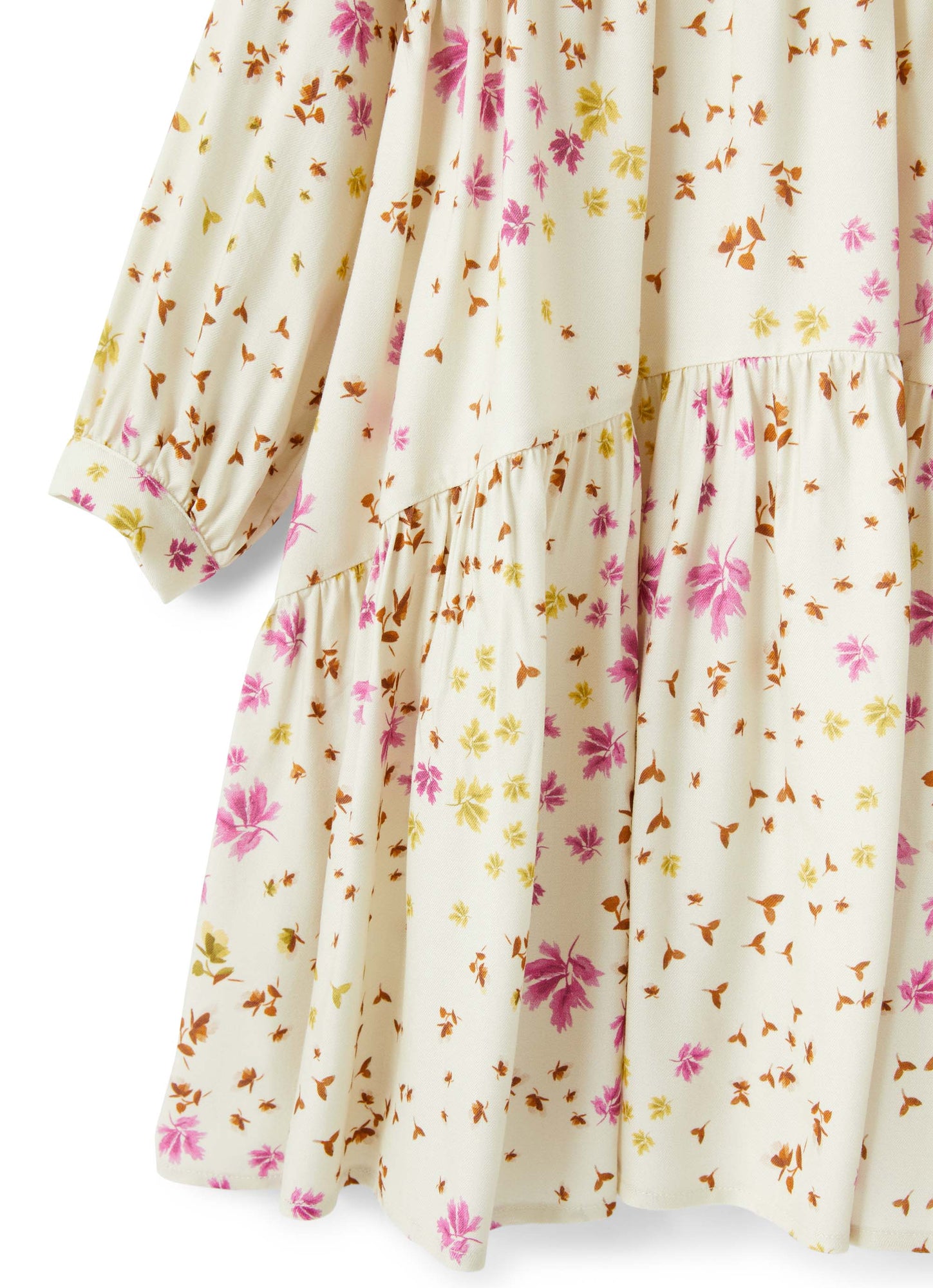 Girls | Flounced Dress with Floral Print | Birch