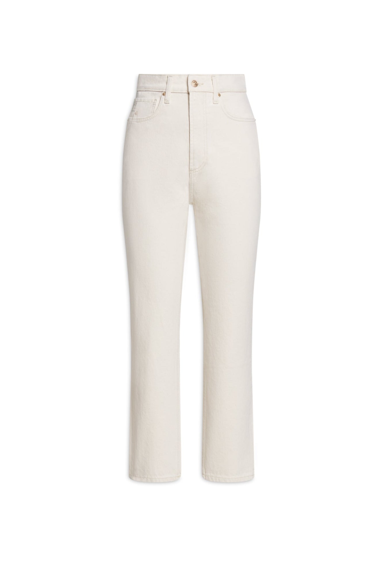 High Rise Straight Crop Jean | Natural