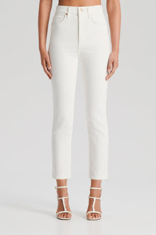 High Rise Straight Crop Jean | Natural