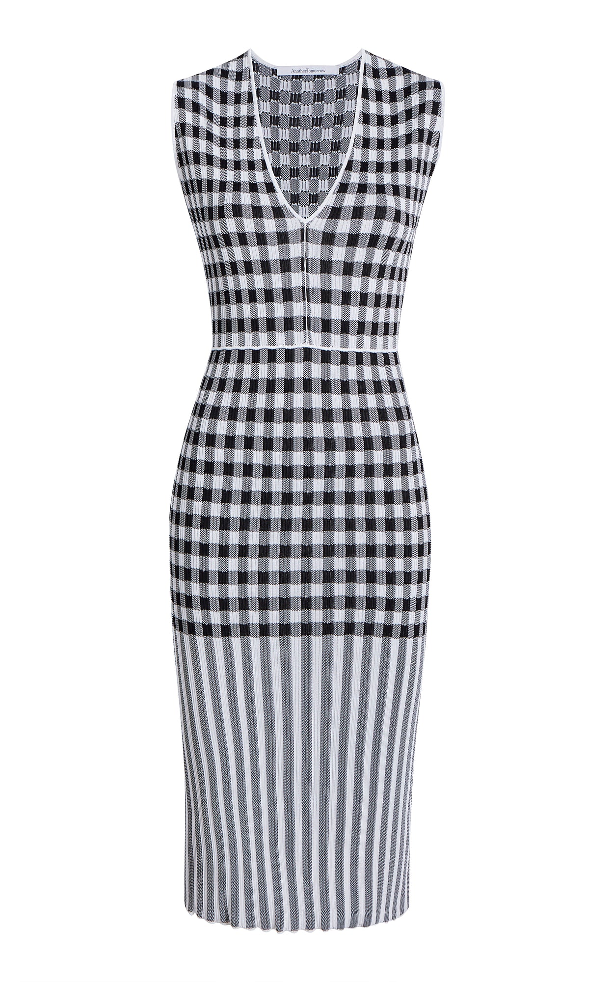 Women | Gingham Knit Dress | Gingham Mix