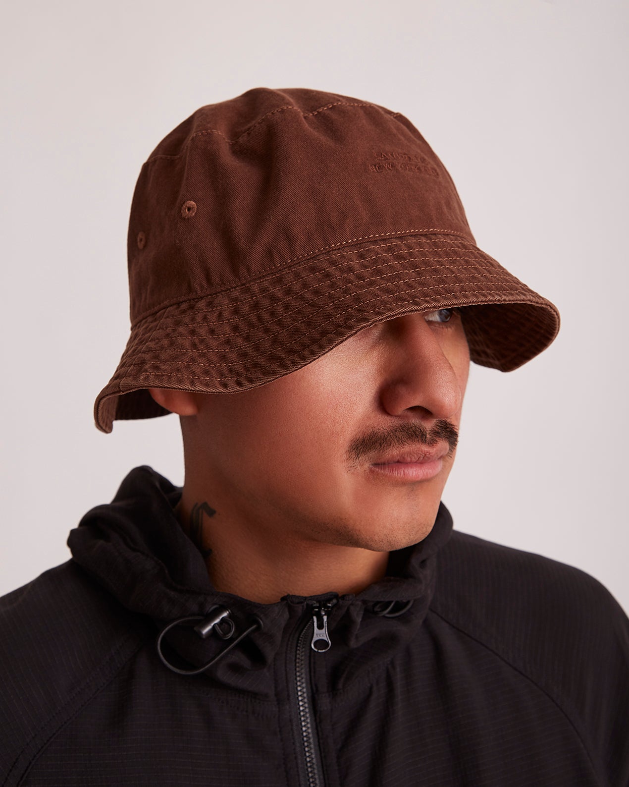 Unisex | Saturdays Garment Dyed Bucket Hat | Dark Earth