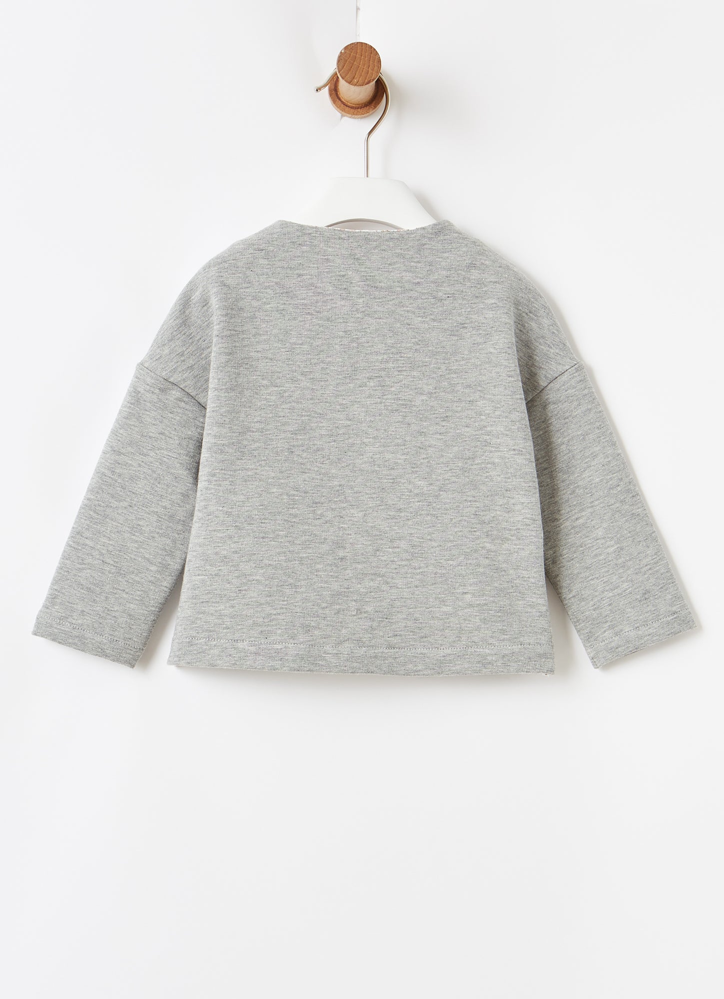 Baby Girls Fleece Jacket | Grigio/Quarzo Rosa