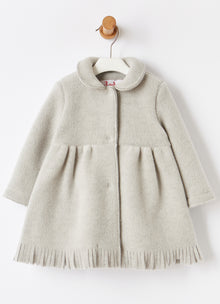 Fringed Fleece Coat | Nebbia