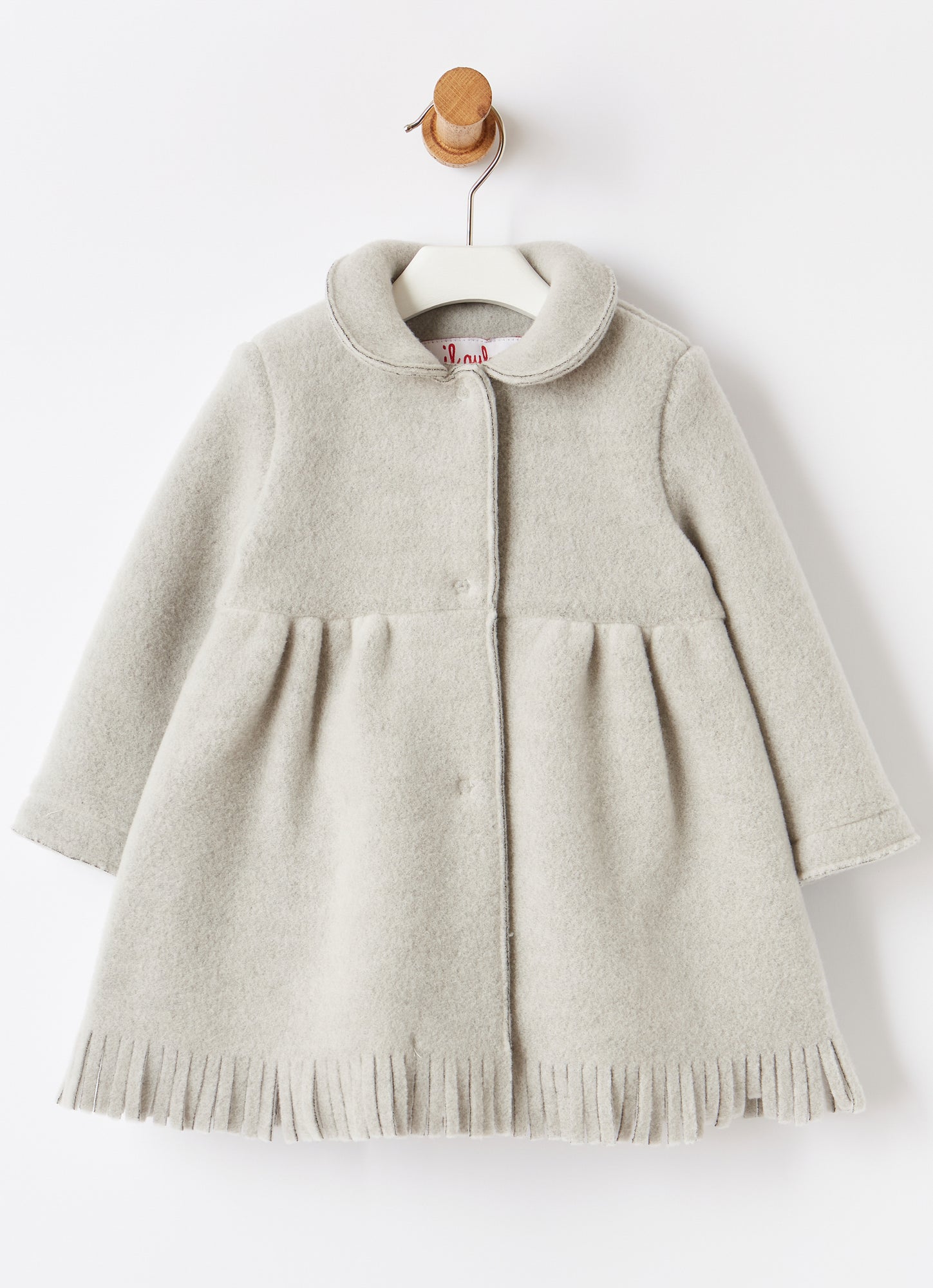 Fringed Fleece Coat | Nebbia