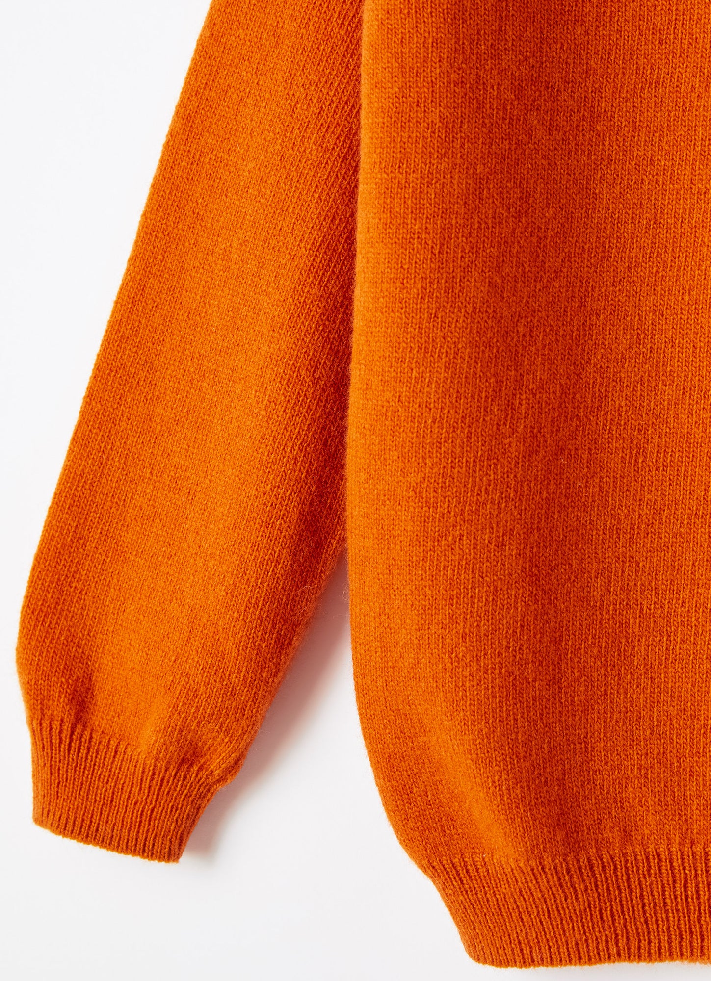Orange Merino Wool Turtleneck Sweater | Turmeric Orange