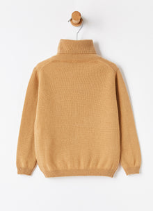 Cashmere Turtleneck Sweater | Beaver Brown