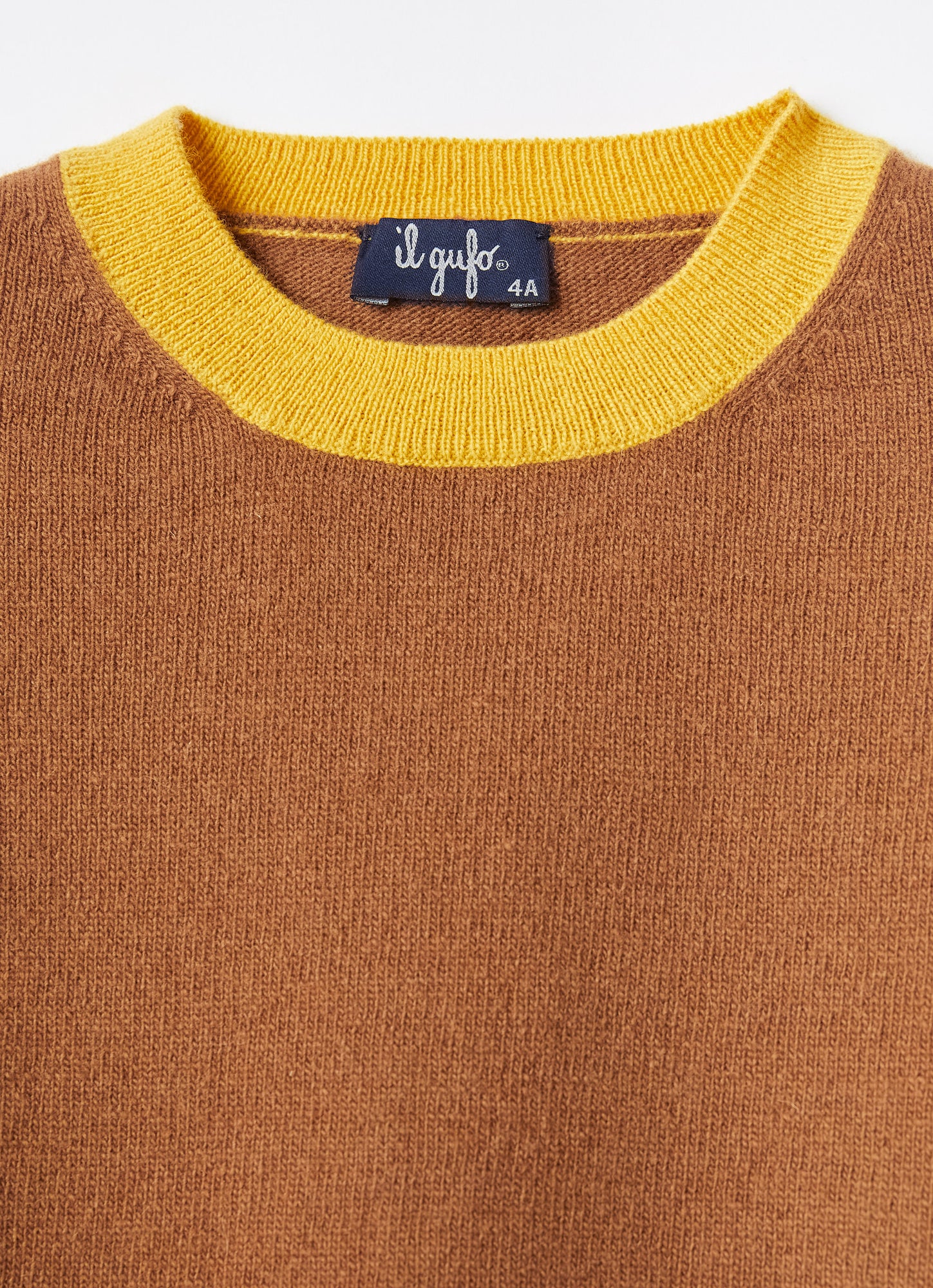 Color-Block Merino Wool Sweater | Faloria/Curcuma