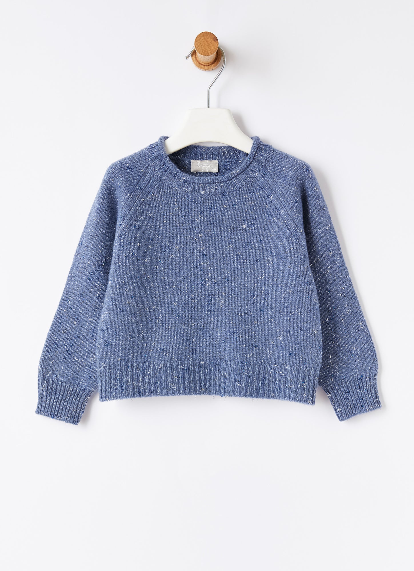 Lurex Wool And Cashmere Sweater | Ocean Blue