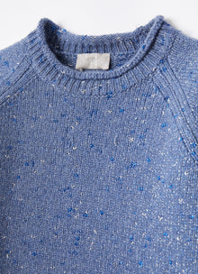 Lurex Wool And Cashmere Sweater | Ocean Blue