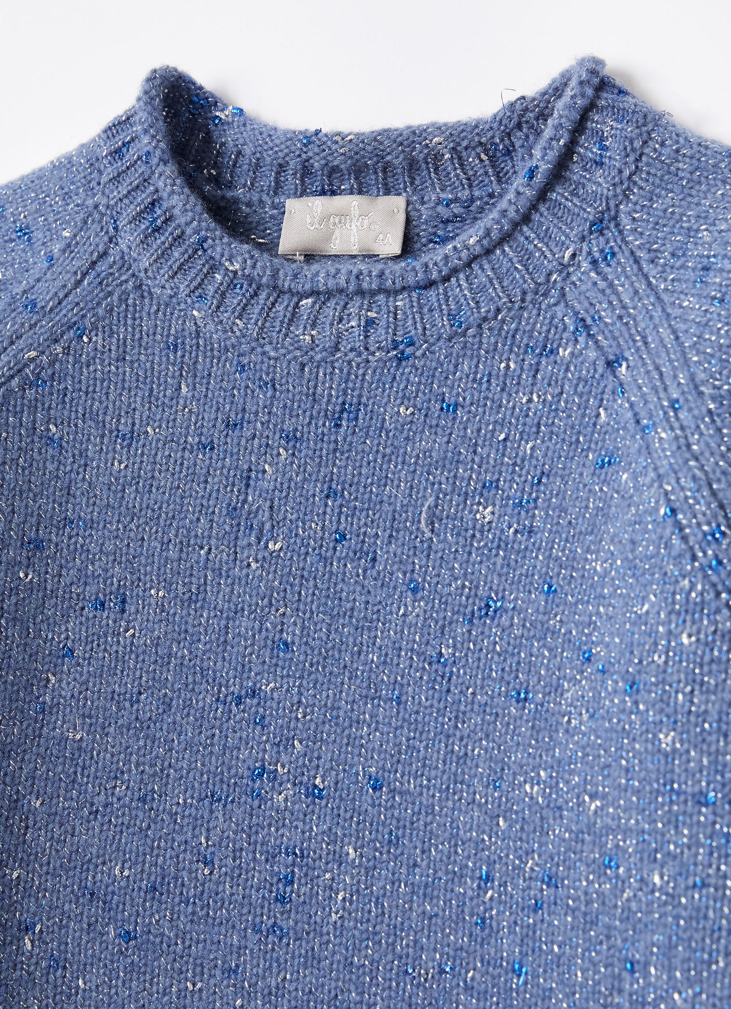 Lurex Wool And Cashmere Sweater | Ocean Blue