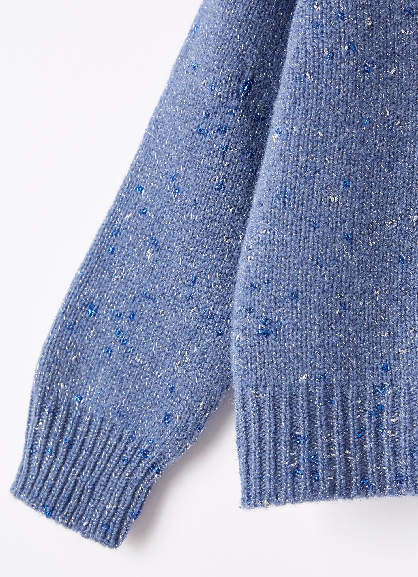 Lurex Wool And Cashmere Sweater | Ocean Blue