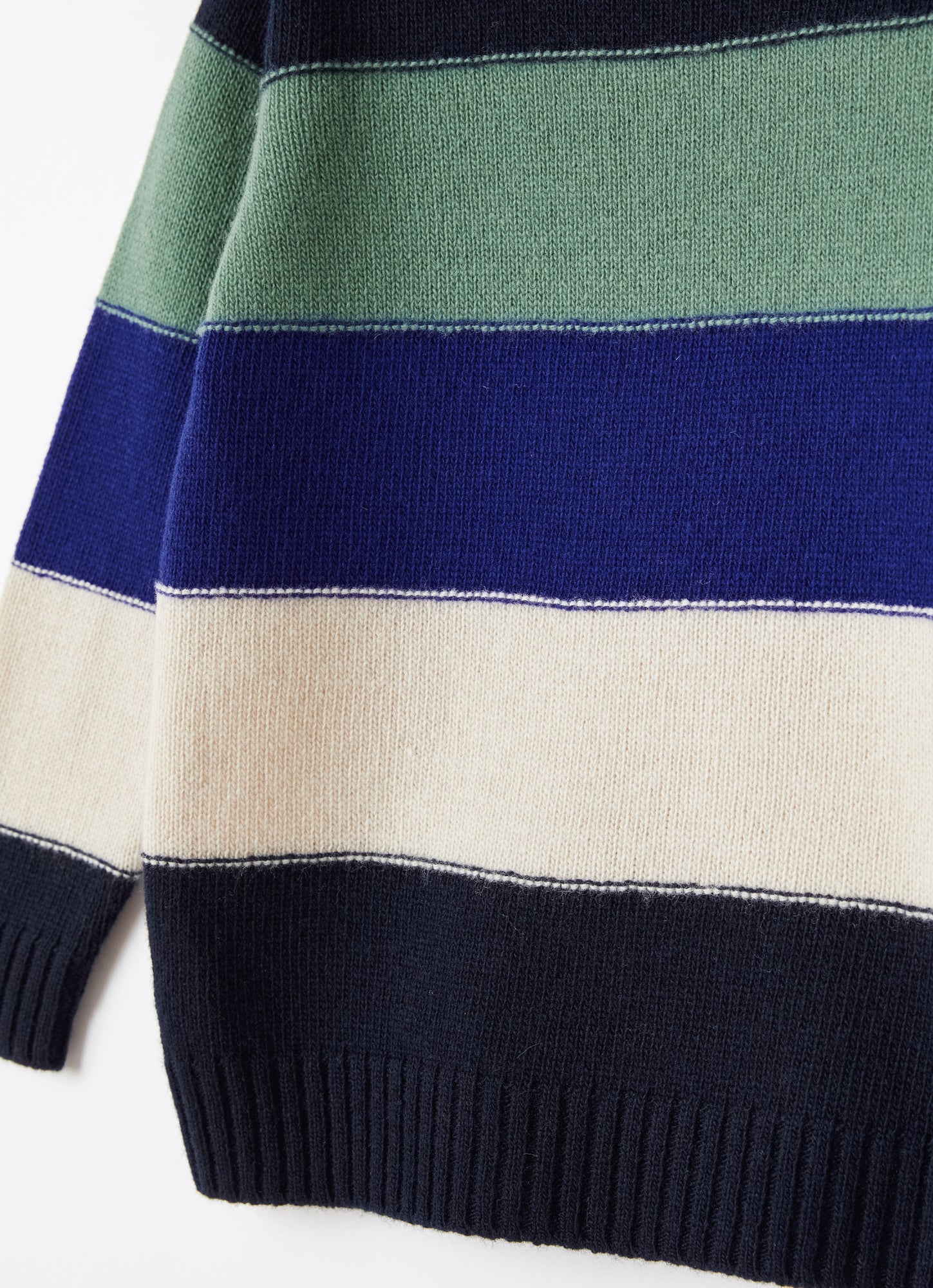 Color-Block Wool Sweater | Blue/Ocean Blue