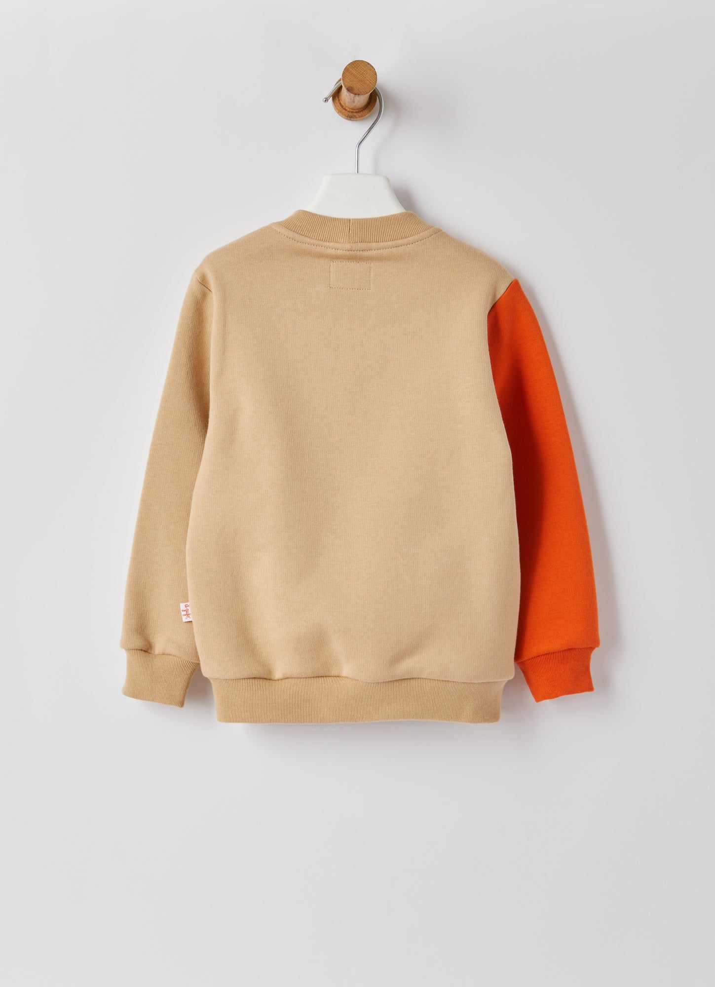 Color-Block Crew Neck Sweatshirt | Yellow/Nut