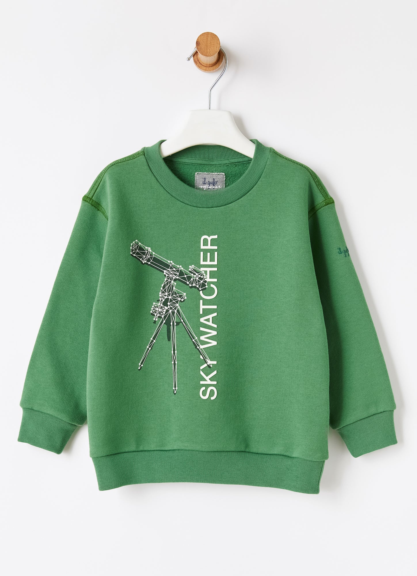 Sky Watcher Print Sweatshirt | Verde Drago/Verde
