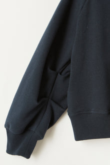 Crew Neck Sweatshirt with Stars | Navy Blue/Dragon Green
