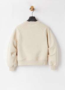 Sweatshirt with Gathered Sleeves | Tuff Beige