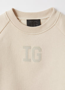 Sweatshirt with Gathered Sleeves | Tuff Beige