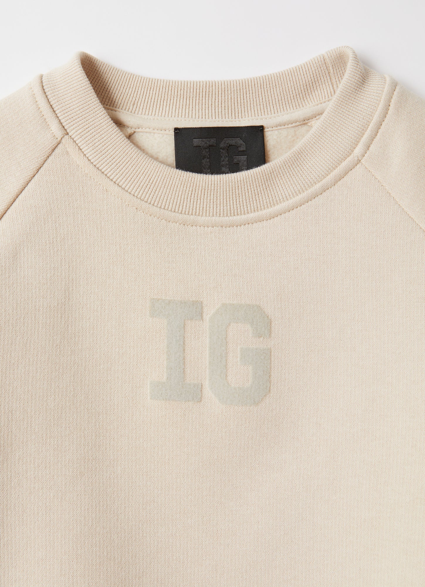 Sweatshirt with Gathered Sleeves | Tuff Beige