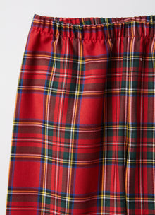 Boys Tartan Check Pyjamas | Berry Red