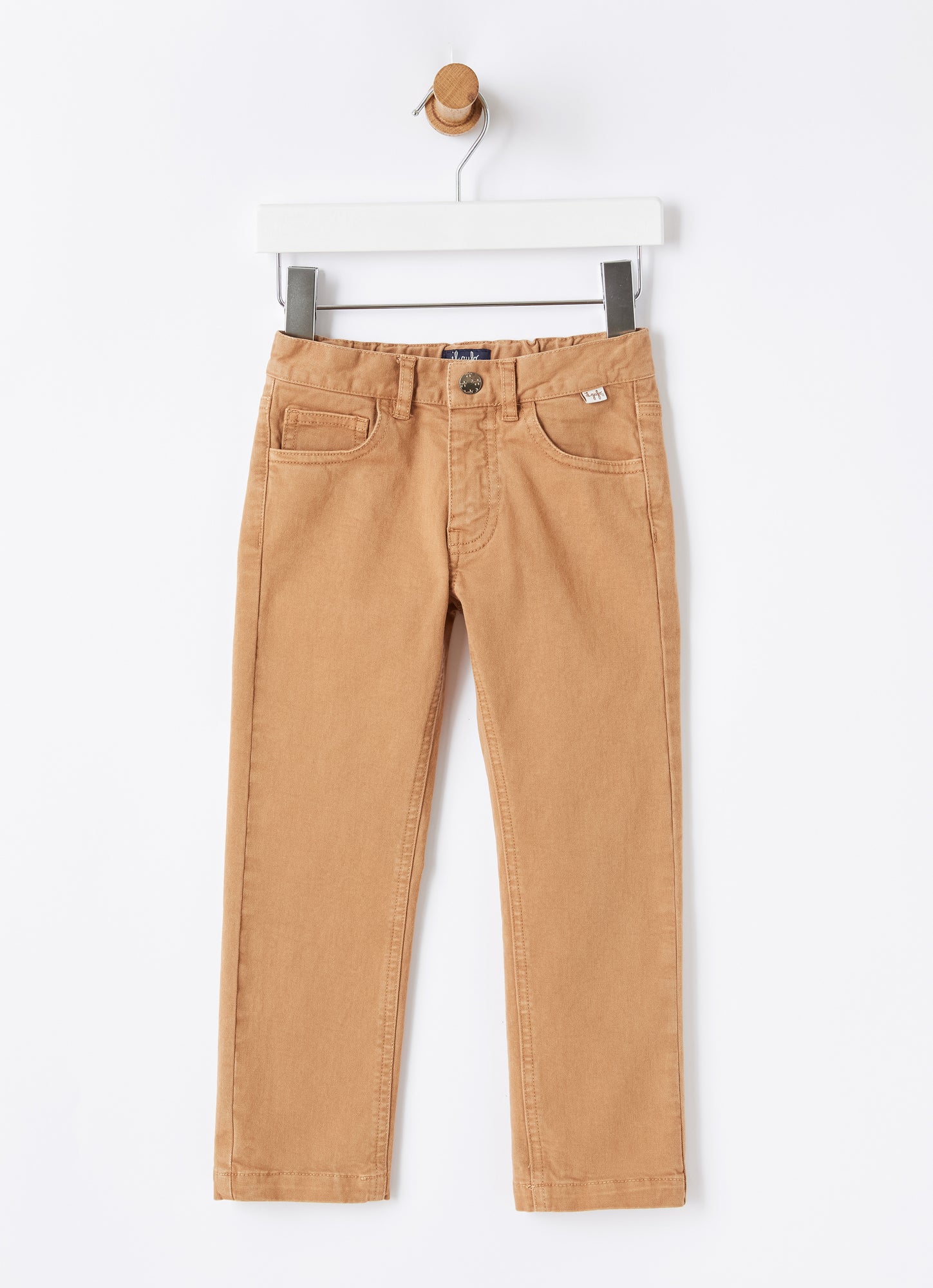 Regular Fit Cotton Trousers | Beaver Brown