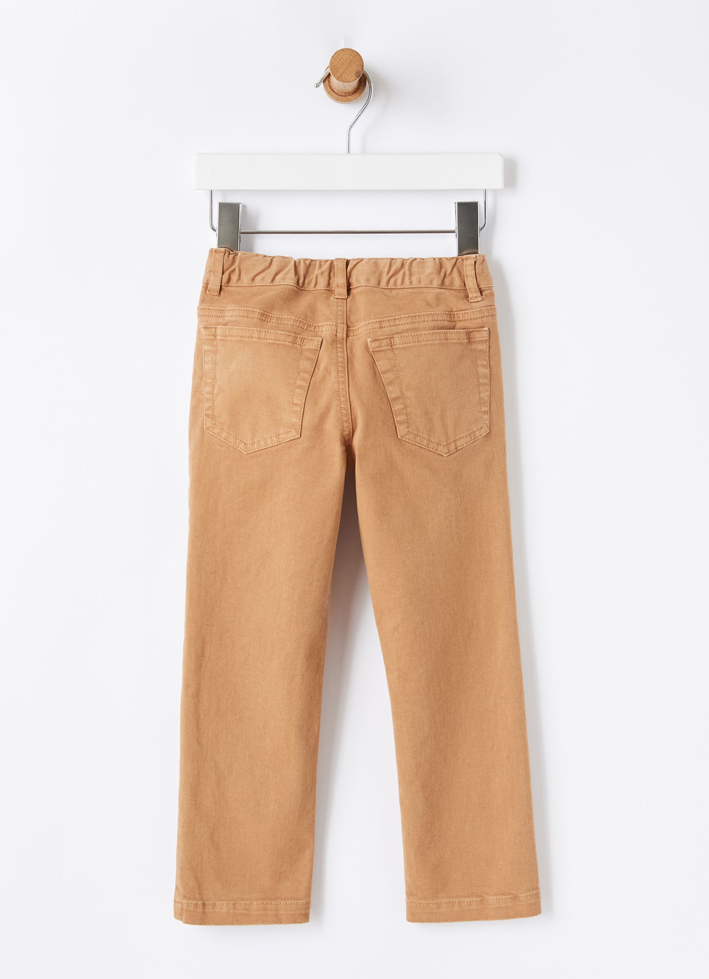 Regular Fit Cotton Trousers | Beaver Brown