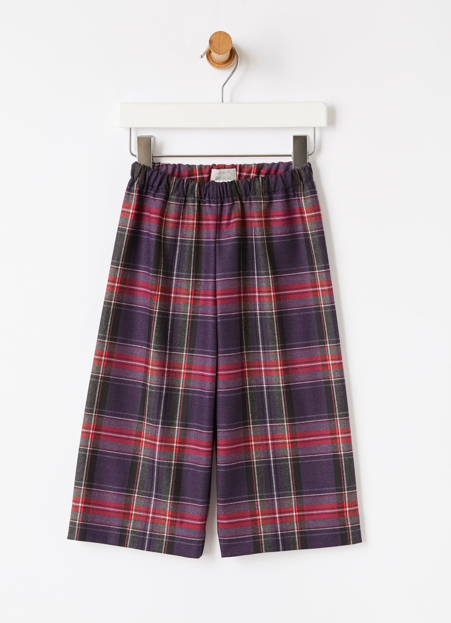 Tartan Technowool Culotte Trousers | Viola
