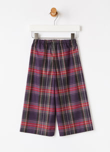 Tartan Technowool Culotte Trousers | Viola
