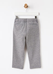Cotton Herringbone Trousers | Blue