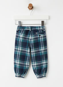 Baby Boys Flannel Trousers | Blue