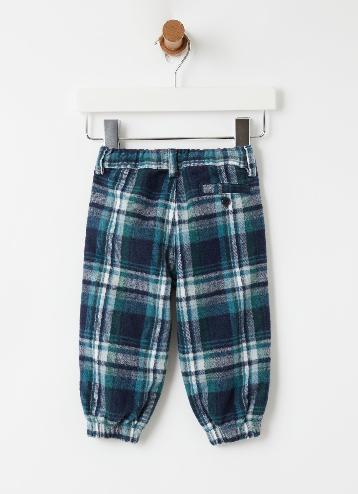Baby Boys Flannel Trousers | Blue