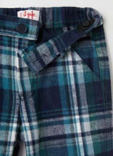 Baby Boys Flannel Trousers | Blue