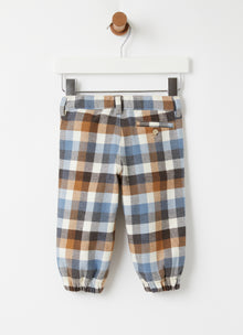 Baby Boys Cuffed Trousers | Powder Blue