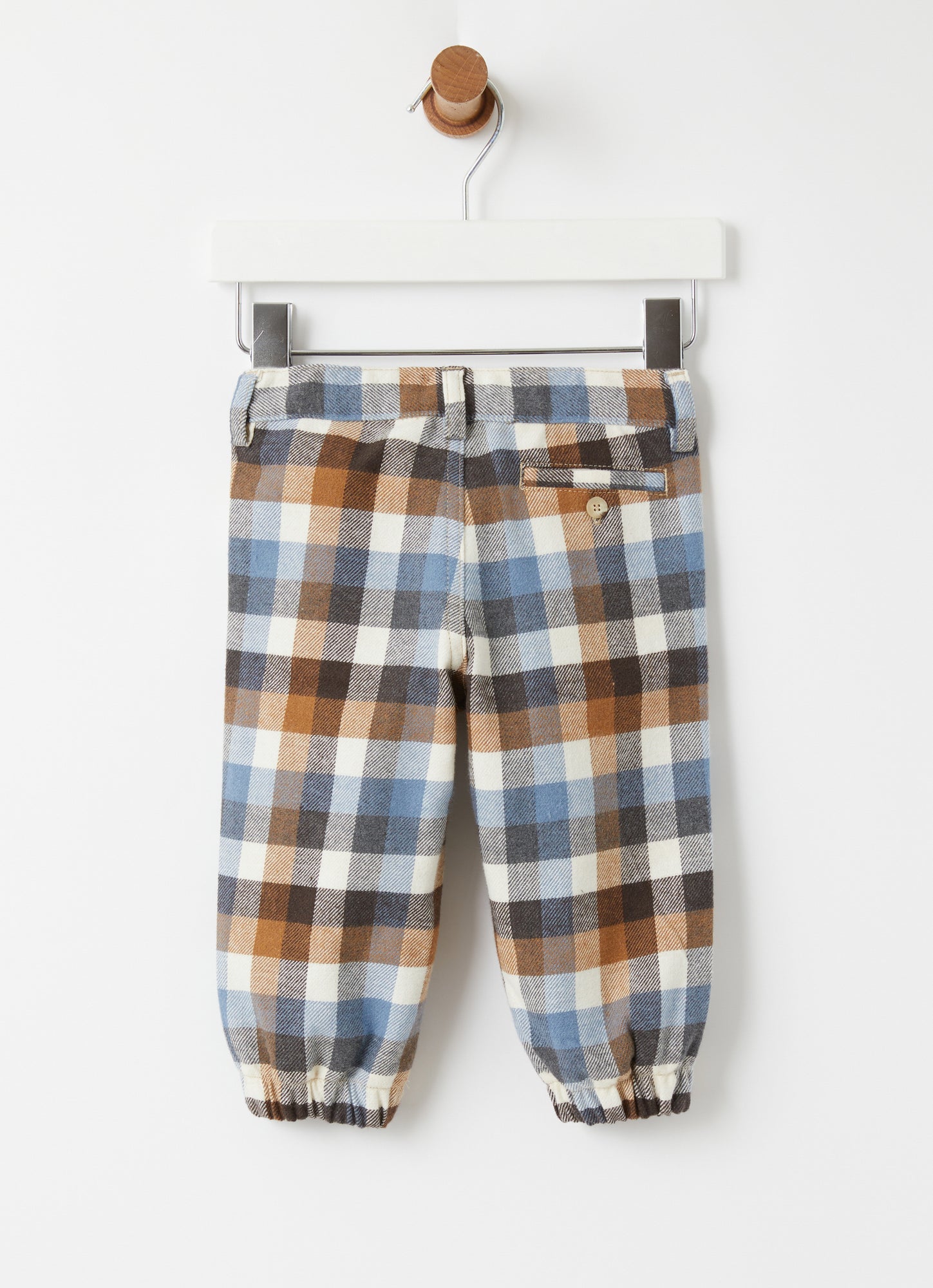 Baby Boys Cuffed Trousers | Powder Blue