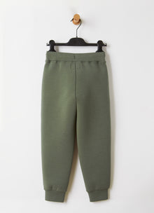 Cuffed Bonded Joggers | Fir Green/Black