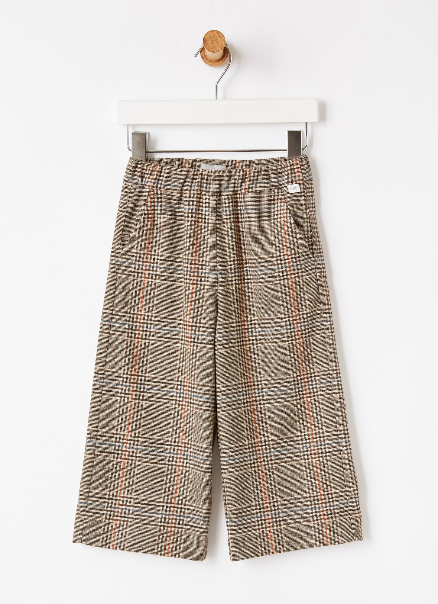 Check Culotte Trousers | Coffee