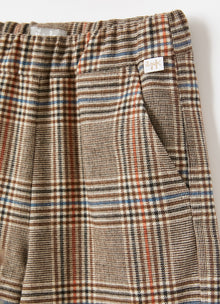 Check Culotte Trousers | Coffee