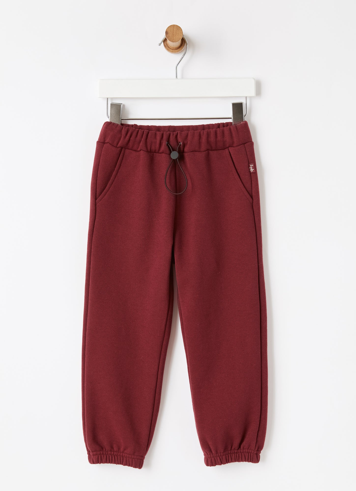 Brushed Fleece Joggers | Burgundy