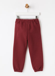 Brushed Fleece Joggers | Burgundy