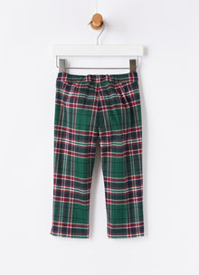 Tartan Technowool Capri Trousers | Pine Green