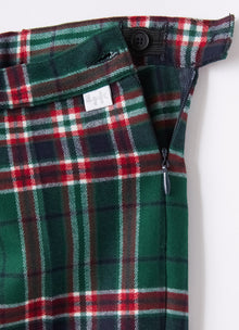 Tartan Technowool Capri Trousers | Pine Green