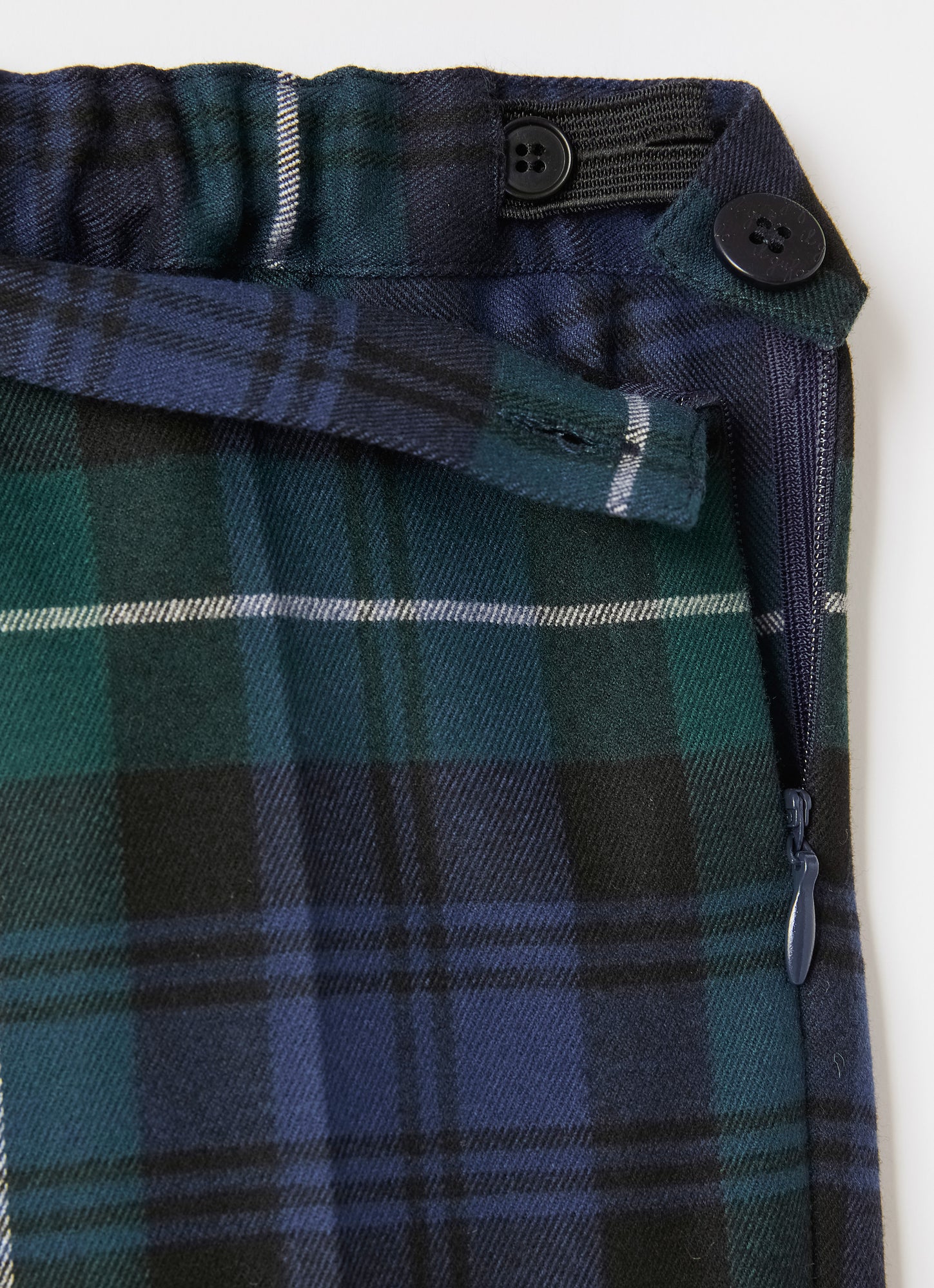Check Technowool Capri Trousers | Ocean Blue