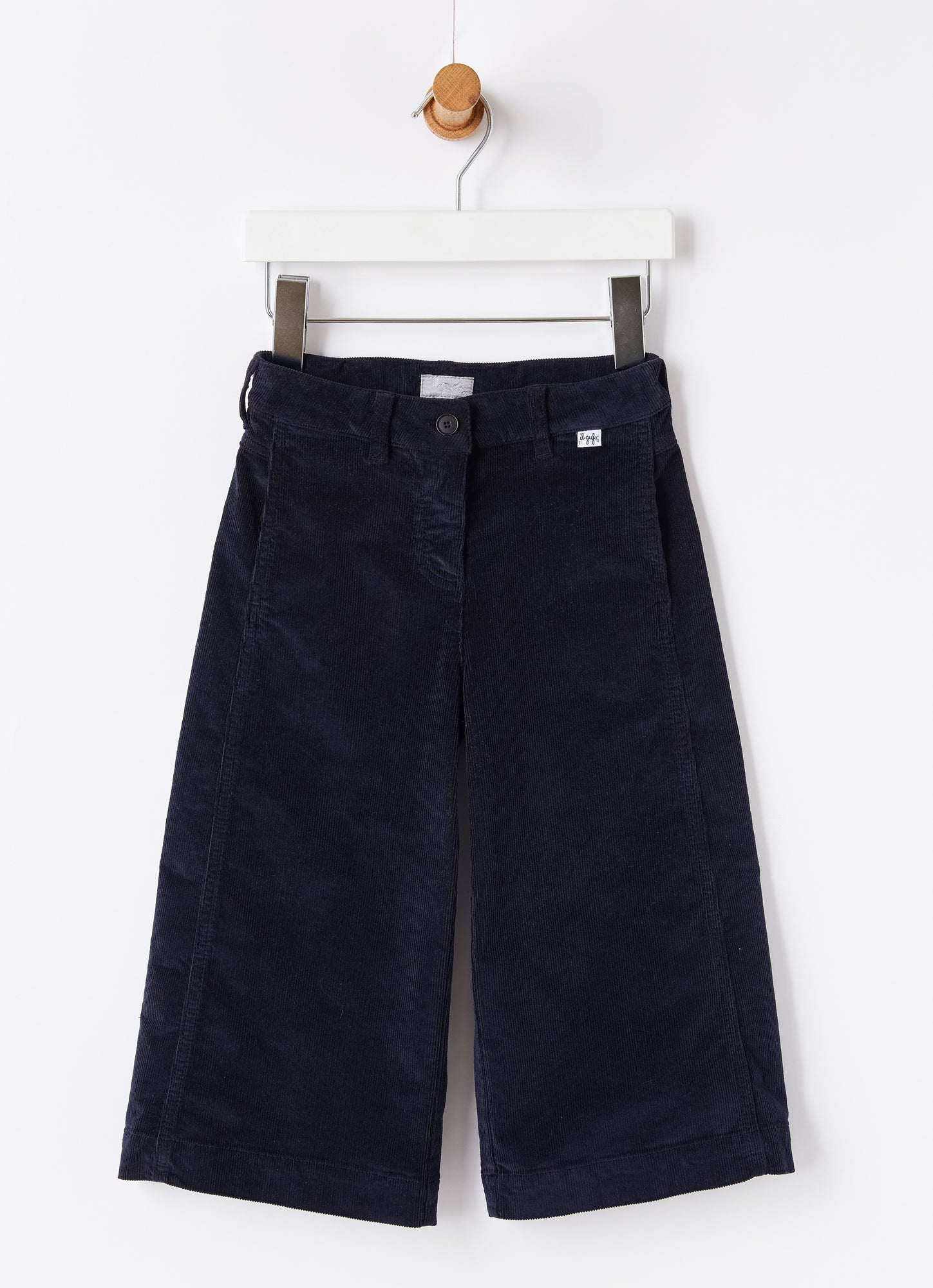 Wide-Leg Corduroy Trousers | Blue