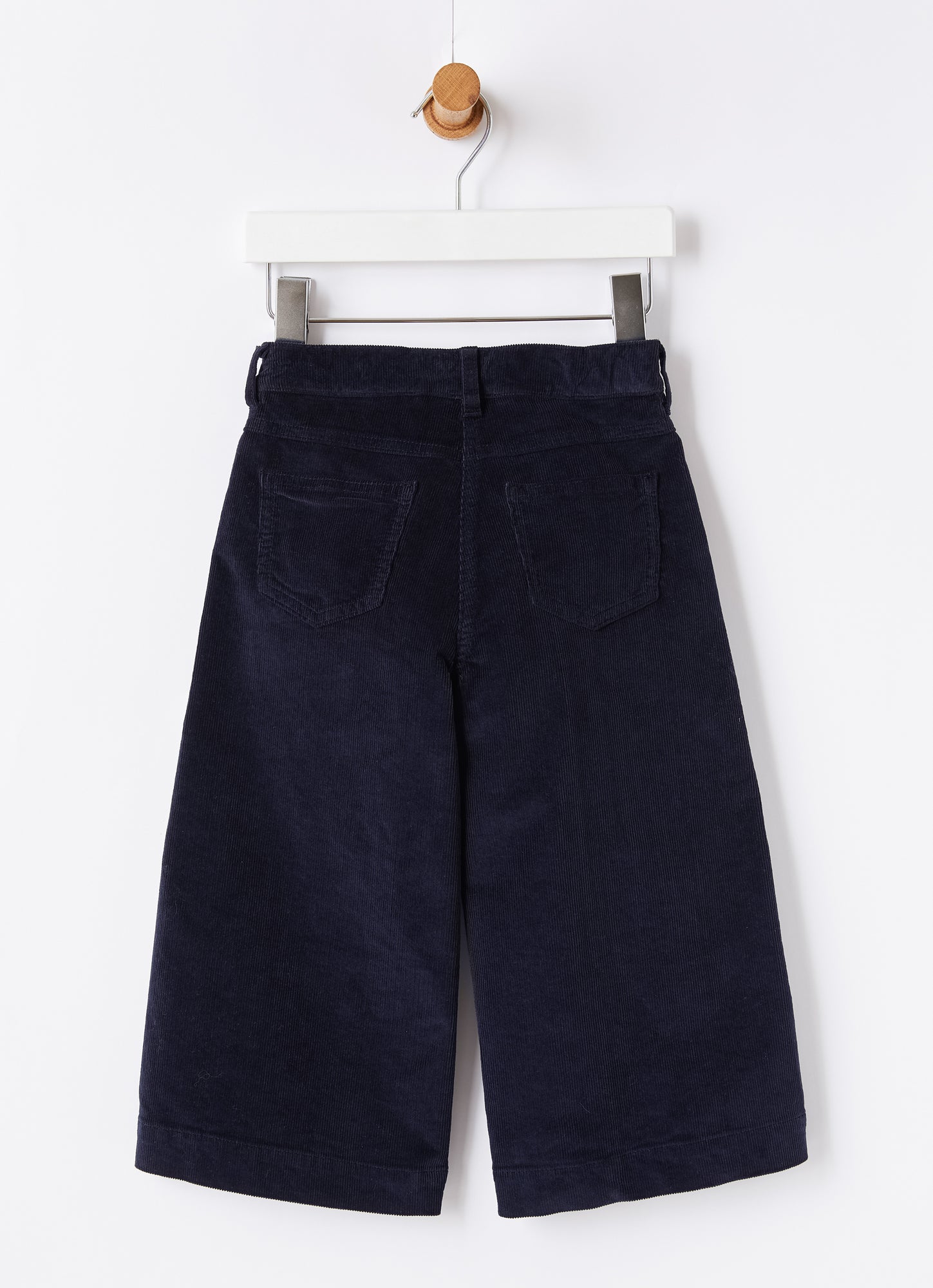 Wide-Leg Corduroy Trousers | Blue