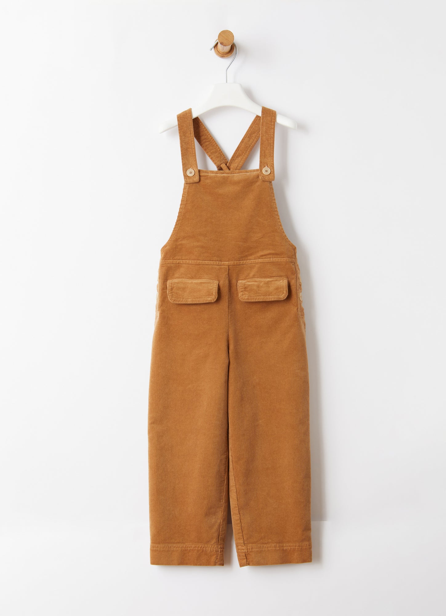 Corduroy Dungarees | Beaver Brown