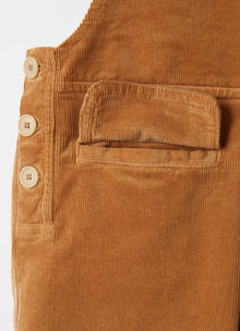 Corduroy Dungarees | Beaver Brown