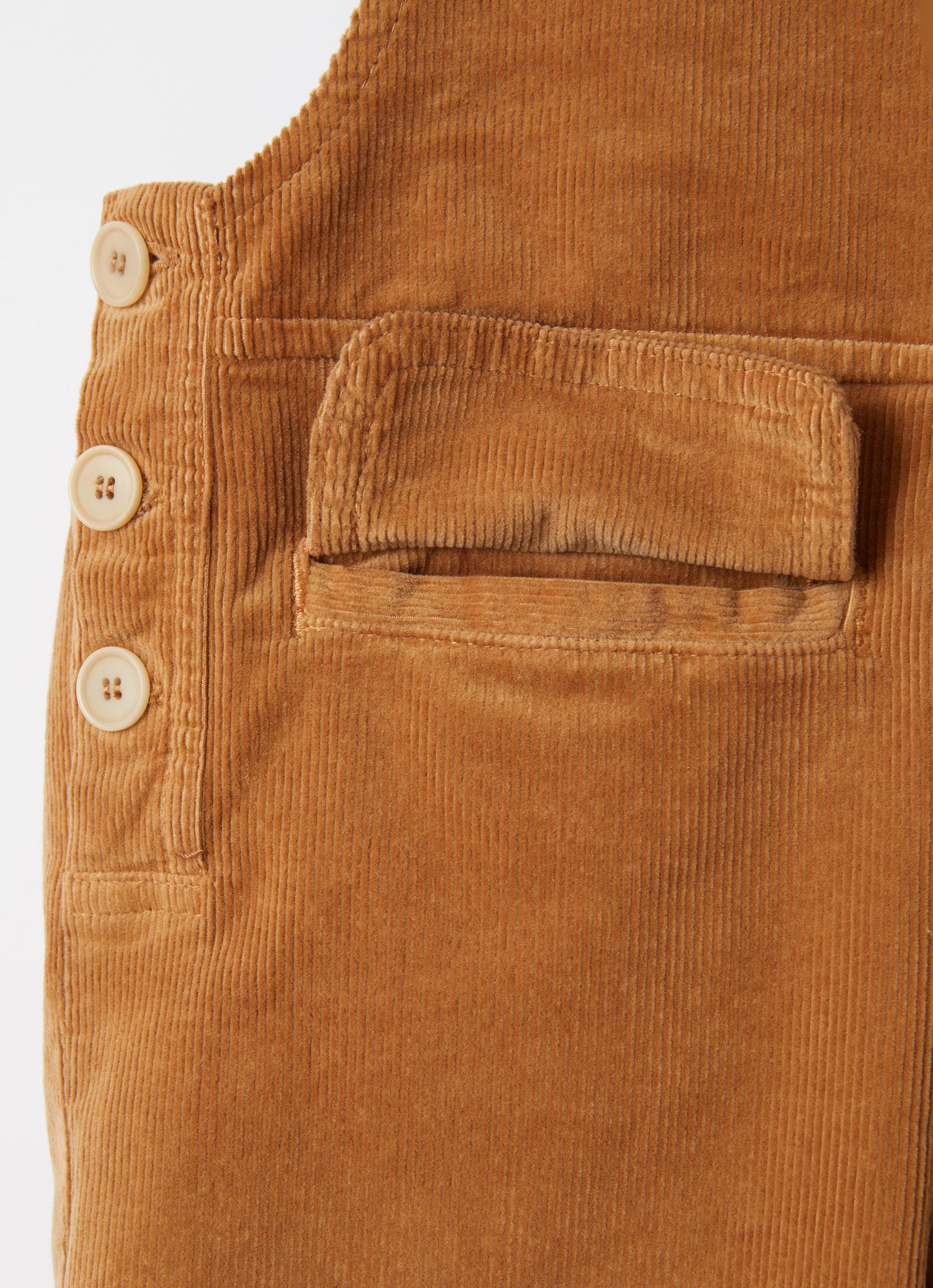 Corduroy Dungarees | Beaver Brown