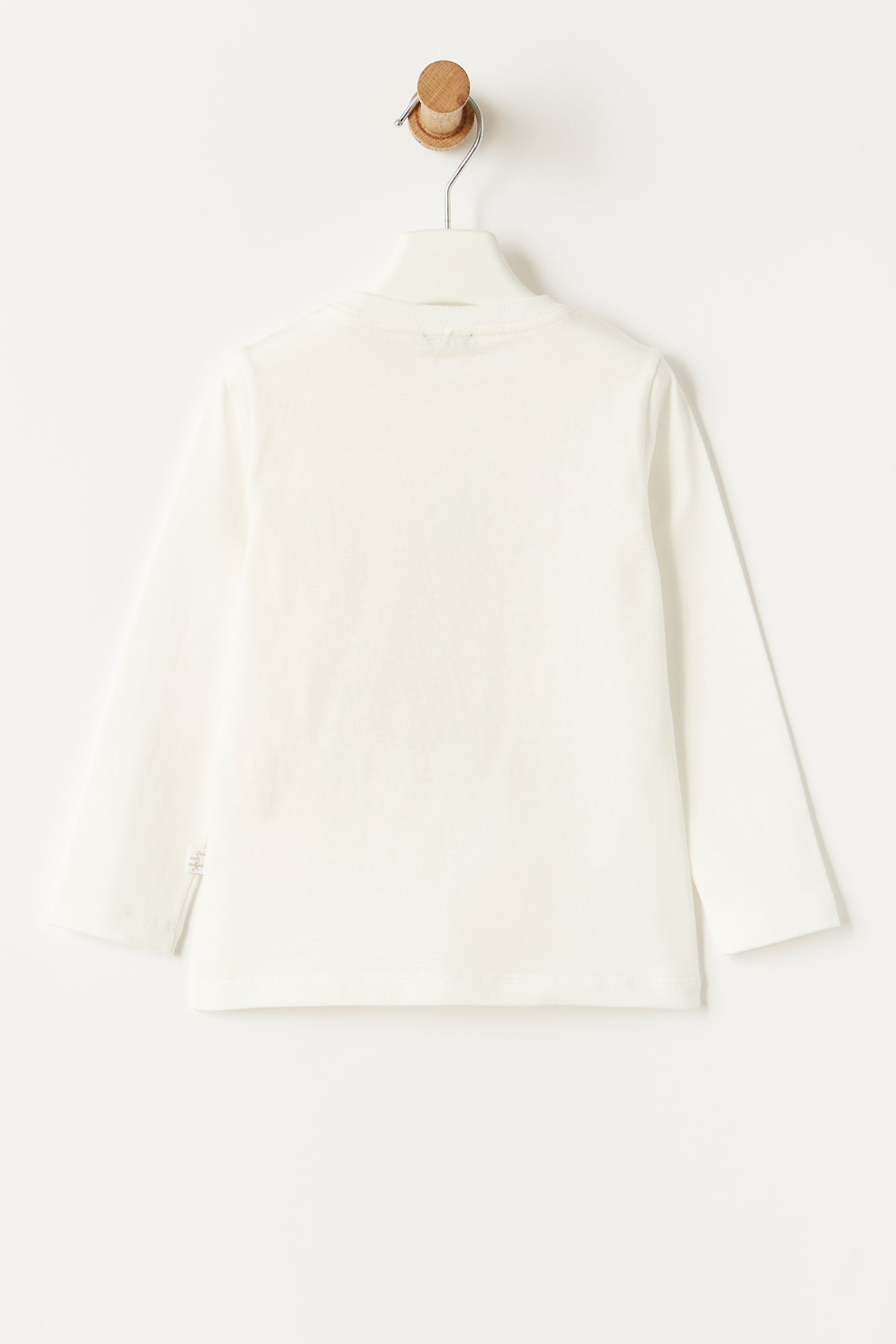 Girl Face Print Jersey Top | Latte/Arancio