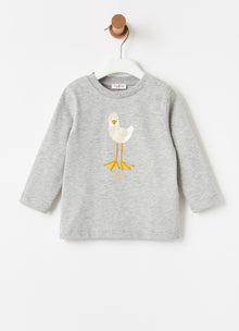 Jersey Top | Grigio/Pergamena