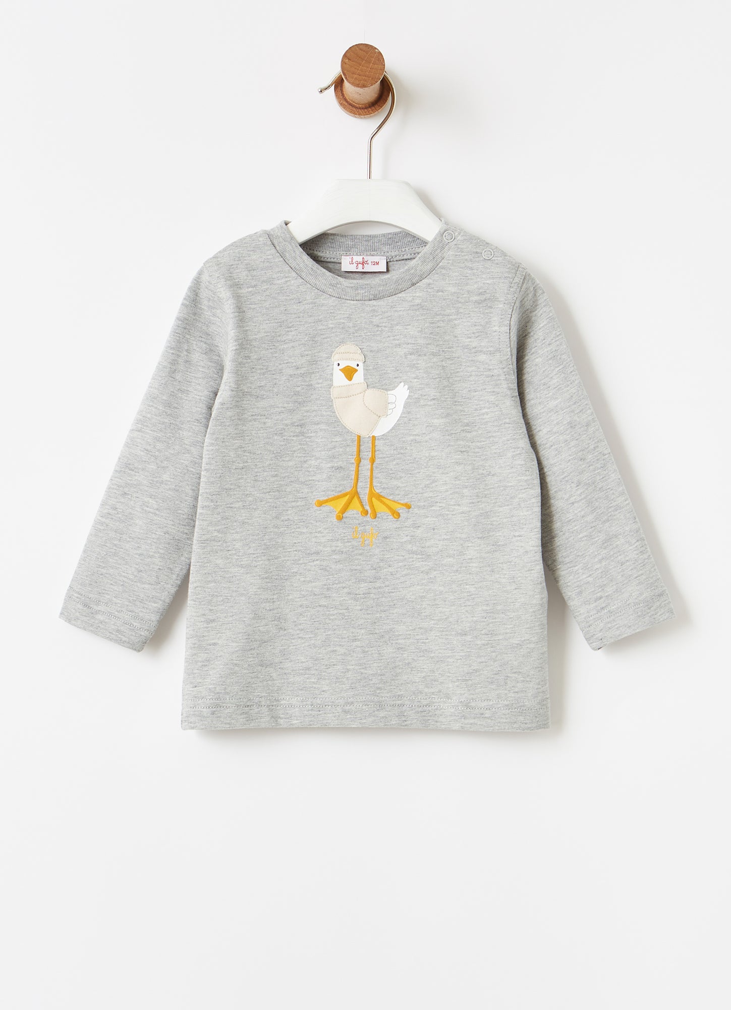 Jersey Top | Grigio/Pergamena